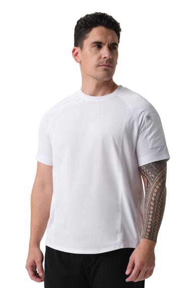 ARYES CREW SHIRT S/S /WHITE/4XL