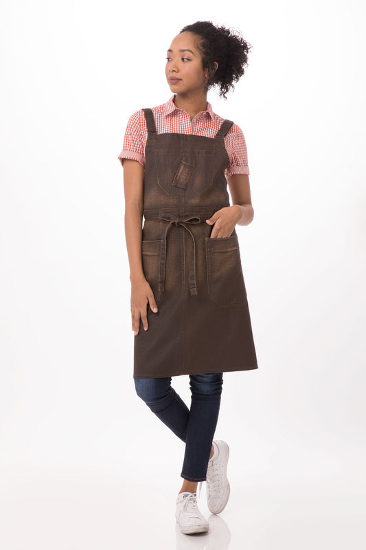 Galveston Cross-Back Bib Apron