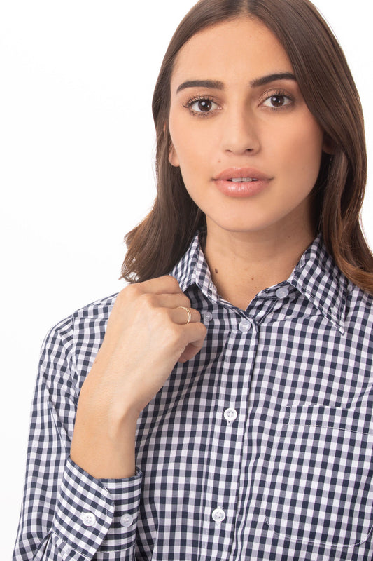 Gingham Female Dress Shirt