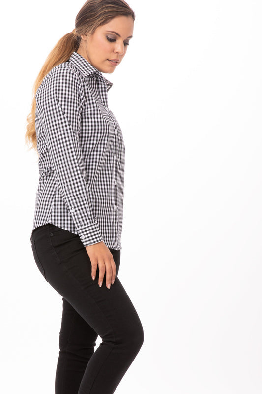 Gingham Female Dress Shirt
