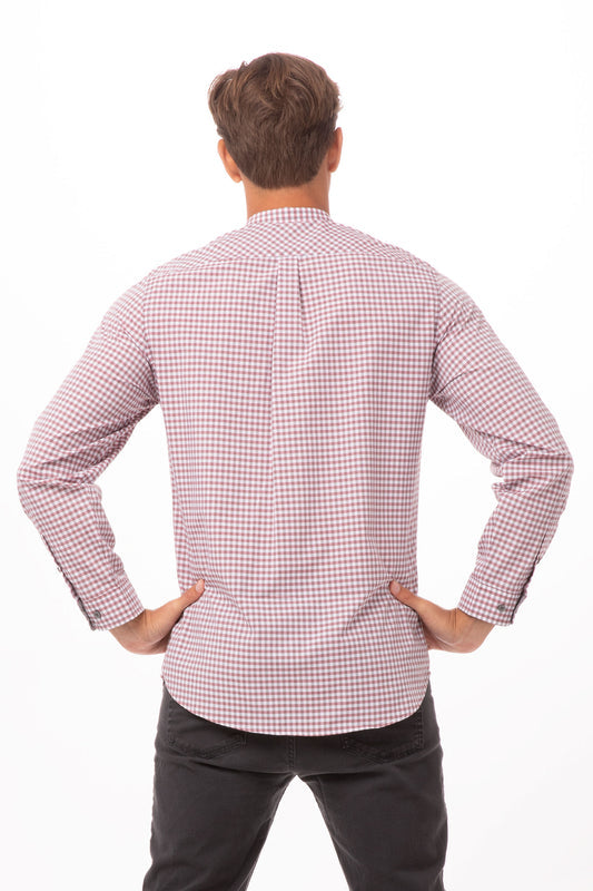 Modern Gingham Long Sleeves Dress Shirt