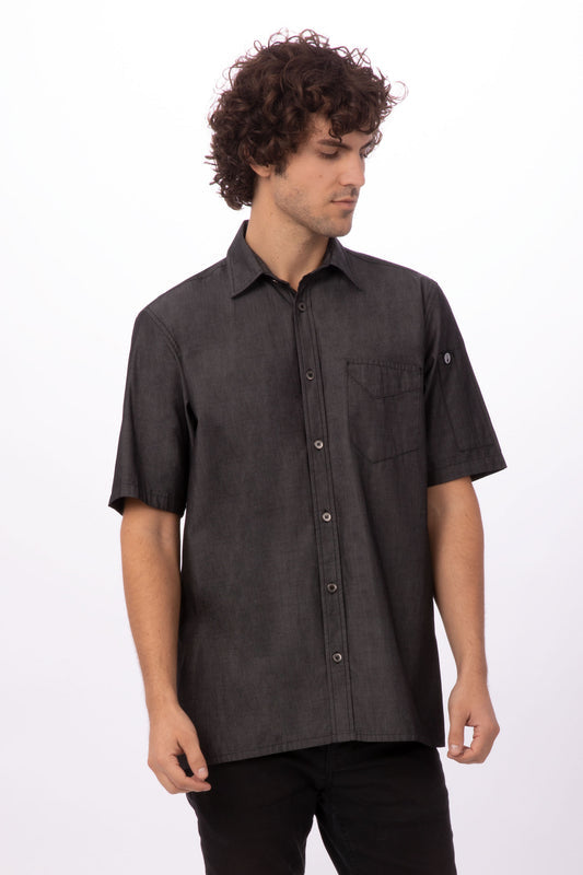 Detroit Short Sleeve Denim Shirt